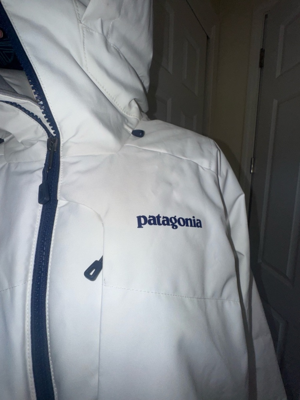 NWT Patagonia Women’s Pipe Down Puffer Jacket XL Off White - Picture 6 of 13
